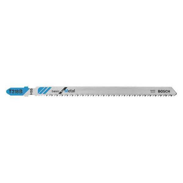 Bosch Jigsaw Blade, T-Shank, 5-1/4 In. L, PK5 T318B