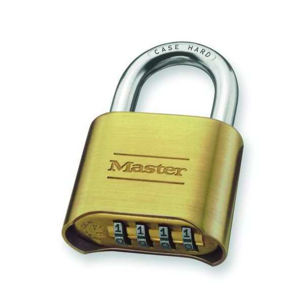 Master Lock® Resettable Combination Lock, Brass