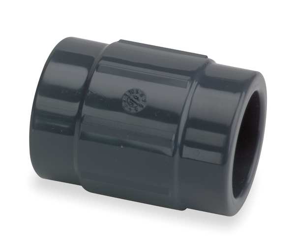 Zoro Select PVC Coupling, FNPT x FNPT, 4 in Pipe Size 830-040