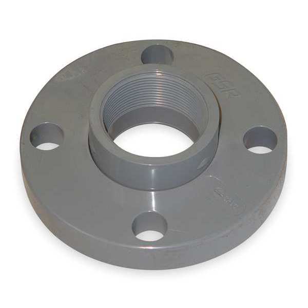 Zoro Select CPVC Van-Stone Flange, Schedule 80, 1" Pipe Size, FNPT 9855-010