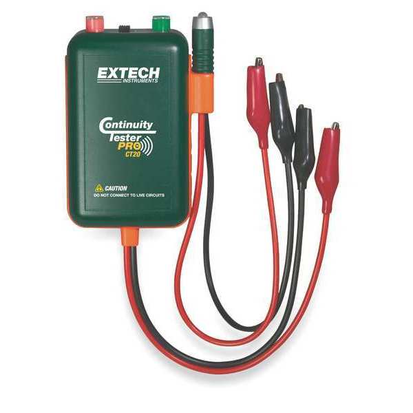 Extech Continuity Tester, 9V, 9 In Test Leads CT20