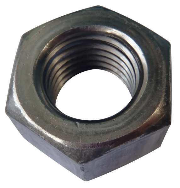 Zoro Select Machine Screw Nut, #10-24, 316 Stainless Steel, Not Graded, Plain, 1/8 in Ht, 100 PK U55740.019.0001