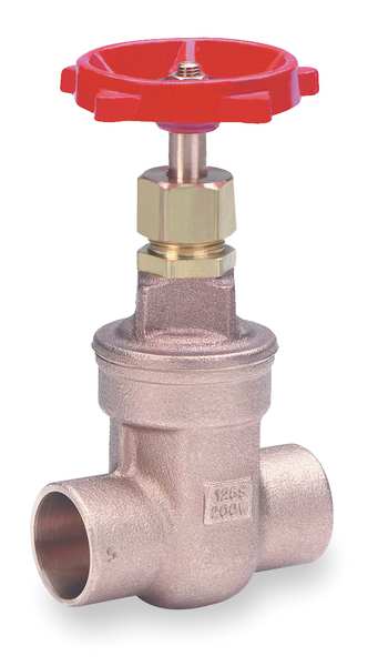 Milwaukee Valve Gate Valve, Class 125, 1 In., Solder 115 1