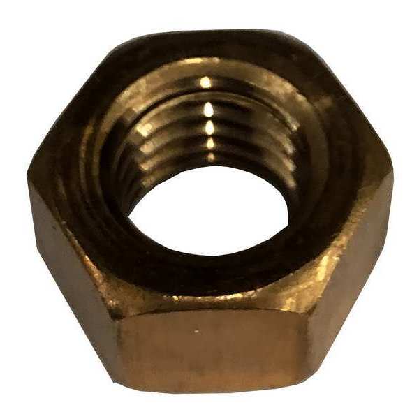 Zoro Select Hex Nut, 3/4"-10, Silicon Bronze, Not Graded, Plain, 41/64 in Ht 1WE56