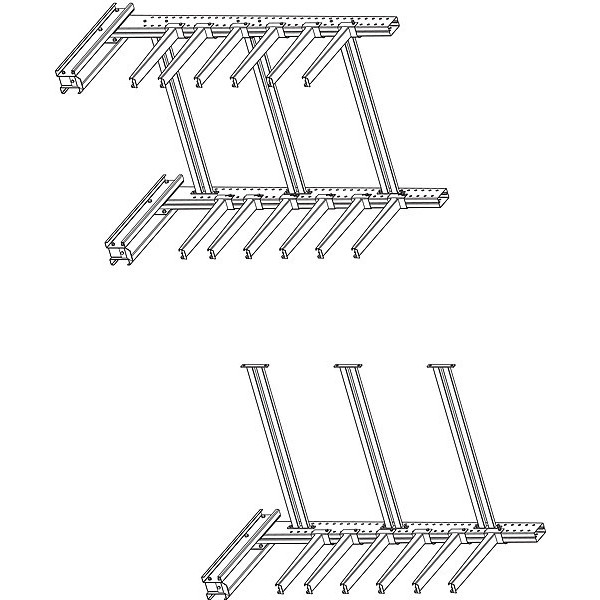 Jarke Add-On Cantilever Rack, 1 Side, 10 ft. H SC-10AJ
