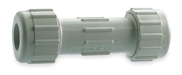 Zoro Select PVC Coupling, Compression, 1/2" Pipe Size 160-103