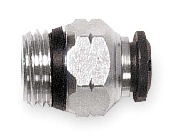 Aignep Usa Push-to-Connect, Threaded Push to Connect Fitting, Brass, Silver 50000N-6-3/8