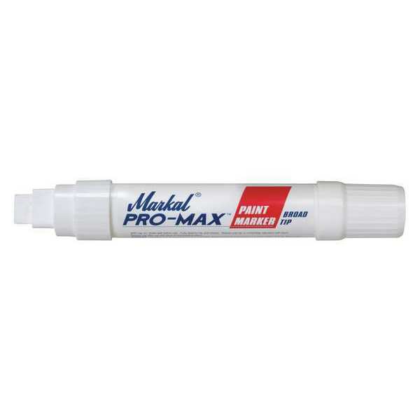 Markal Paint Marker, Medium Tip, White Color Family, Paint 90900