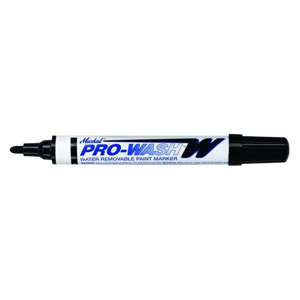 Markal Paint Marker, Medium Tip, Black Color Family, Paint 97033