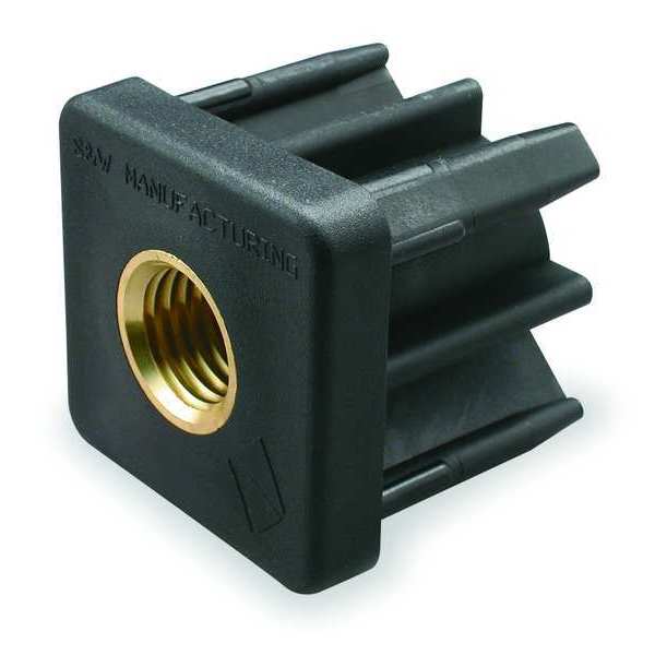 S & W Square Tube End, 3/8-16 Thread TE1-2A