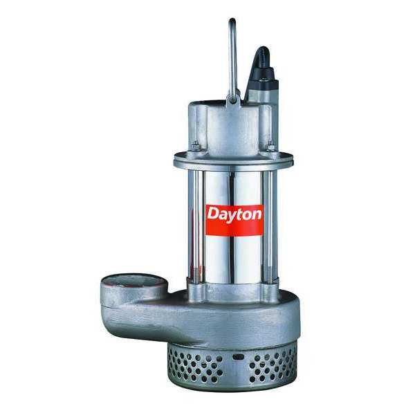 Dayton 1/2 HP 2" Plug-In Utility Pump 120V AC Float 1XHV4