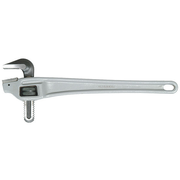 Westward 18 in L 2 1/2 in Cap. Aluminum Offset Pipe Wrench 1XJZ8