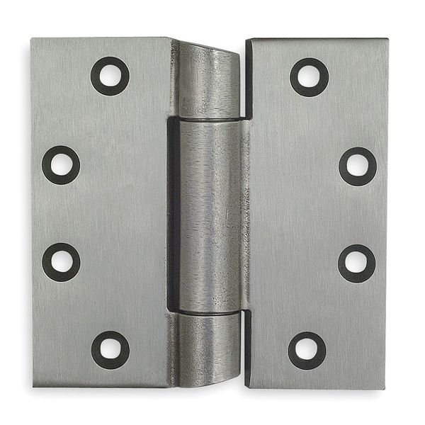 Zoro Select 4 1/2 in W x 4 1/2 in H Dull Chrome Door and Butt Hinge 1XLY8