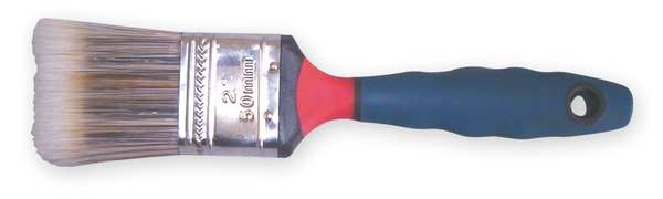 Zoro Select 2" Flat Sash Paint Brush, Synthetic Bristle, Rubber Handle 1XRK6