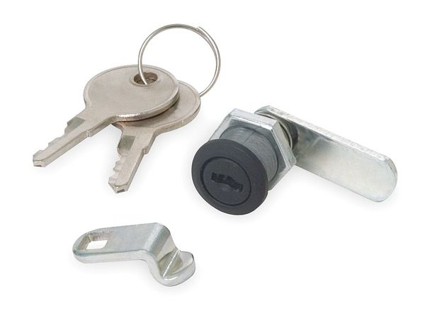 Zoro Select Pin Tumbler Keyed Cam Lock, Keyed Alike, MO1 Key, For Material Thickness 19/64 in 1XRY5