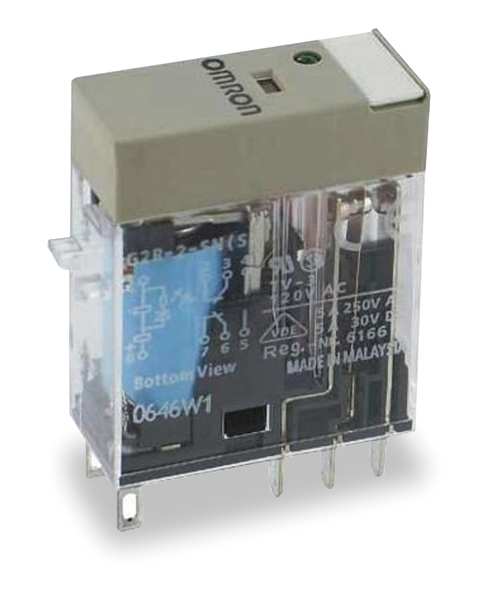 Omron General Purpose Relay, 12V DC Coil Volts, Square, 8 Pin, DPDT G2R-2-SN-DC12(S)