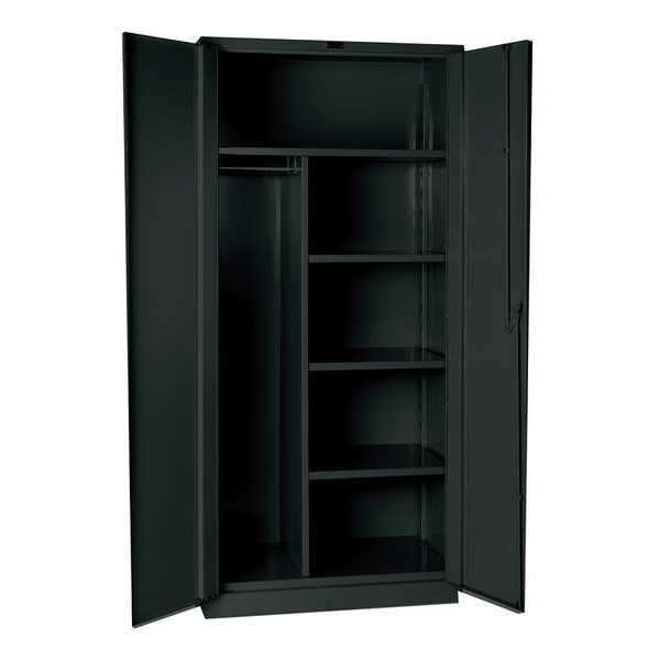 Hallowell 14 ga. ga. Galvannealed Steel Storage Cabinet, 48 in W, 78 in H, Stationary HWG4CC8478-4CL