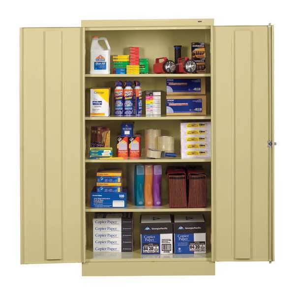 Tennsco 24 ga. Steel Storage Cabinet, 36 in W, 72 in H 7218SD