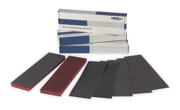 Hiretech Abrasive Sheet, Adhesive Back 40Grit, PK50 01750