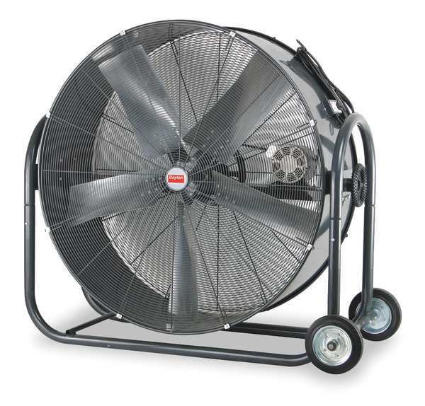 Dayton Mobile Air Circulator 36" Non-Oscillating, 115VAC, 9000/14,000 CFM 1YNW7