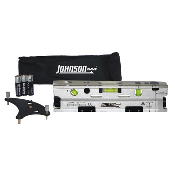 Johnson Level & Tool Three Beam Magnetic Torpedo Laser Level 40-6184