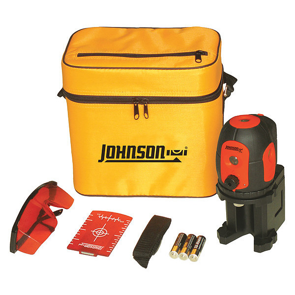 Johnson Level & Tool Dot Laser Level, Int/Ext, Red, 200 ft. 40-6680