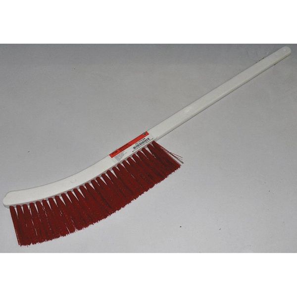 Tough Guy 1/2 in W Wand Brush, Soft, 15 in L Handle, 9 in L Brush, Red, Plastic, 24 in L Overall 1YTL8