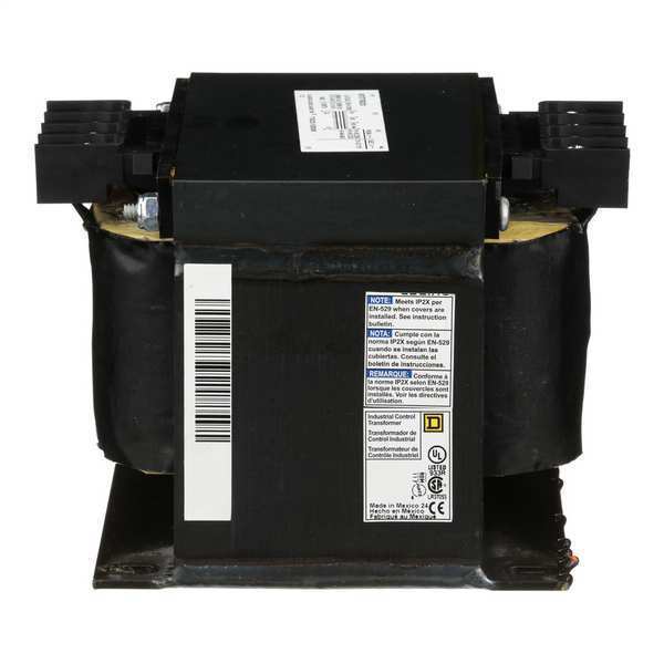 Square D Control Transformer, 750 VA, Not Rated, 115 °C, 120V AC, 208/240/480V AC 9070T750D20