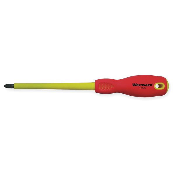 Westward Insulated Phillips Screwdriver #3 Round 1YXK7