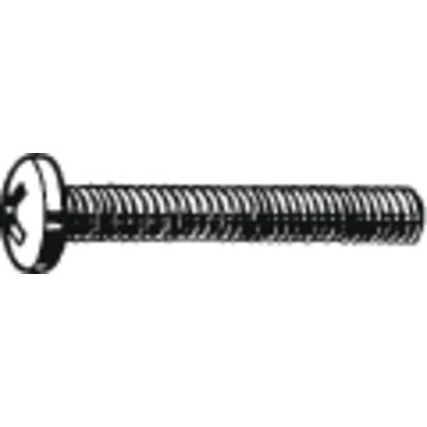 Zoro Select #8-32 x 1-3/8 in Phillips Pan Machine Screw, Plain Stainless Steel, 100 PK U51122.016.0137