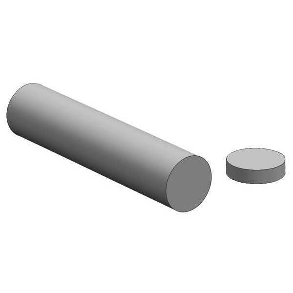 Zoro Select Carbon Steel Rod, 12 in L, 9/16 in Dia. 17R.562-12