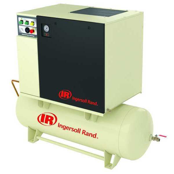 Ingersoll-Rand Rotary Screw Air Compressor, 7.5 HP, 3 Ph UP6-7.5-125/80-200-3