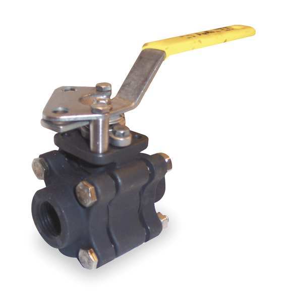 Jomar Valve Ball Valve, 1/2" Pipe, Graphite Body Seal T-CS-2001N-SS-4B