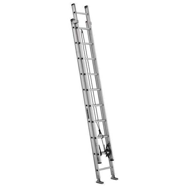 Louisville 20 ft Aluminum Extension Ladder, 300 lb Load Capacity AE2220