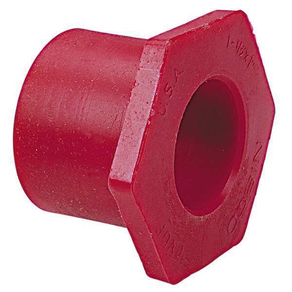 Zoro Select Reducer Bushing, 1 1/2 x 1 In, SPG x S 6518 11/2x1