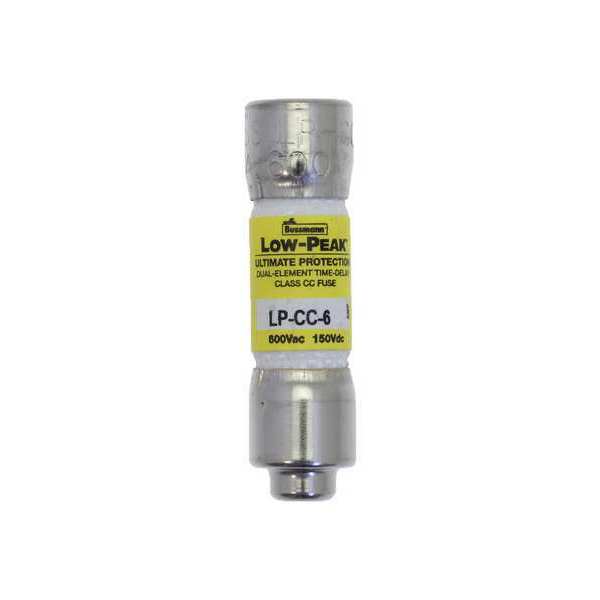 Eaton Bussmann Time Delay UL Class CC Fuse, 6A, LP-CC Series, 600V AC, 150V  DC, 1/2 in L x 13/32 in dia LP-CC-6 Zoro