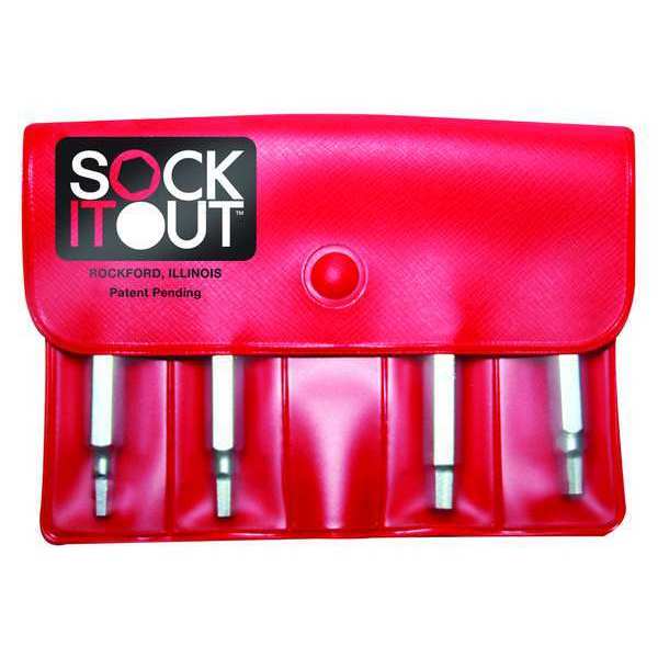 Sock It Out Screw Extractor Set, 4 Pc DEB-1