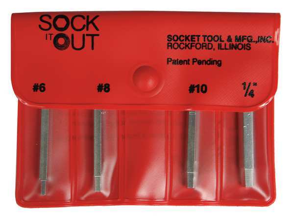 Sock It Out Screw Extractor Set, 4 Pc JEN-1