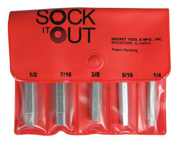 Sock It Out Screw Extractor Set, 5 Pc JEN-2