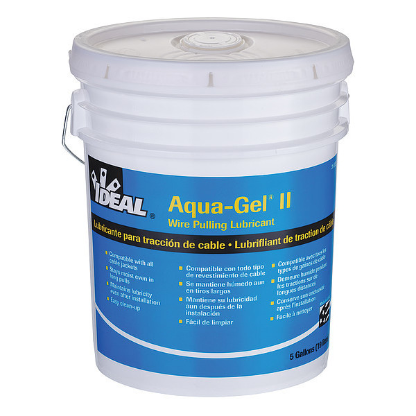 Ideal Wire Pulling Lubricant, 5 gal Bucket, Blue 31-375