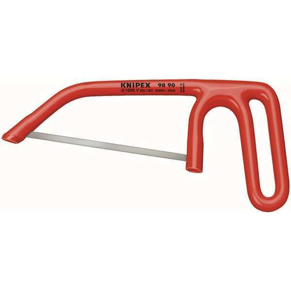 Knipex Hacksaw, Insulated, 9-1/2, 6 In Blade, 25TPI 98 90