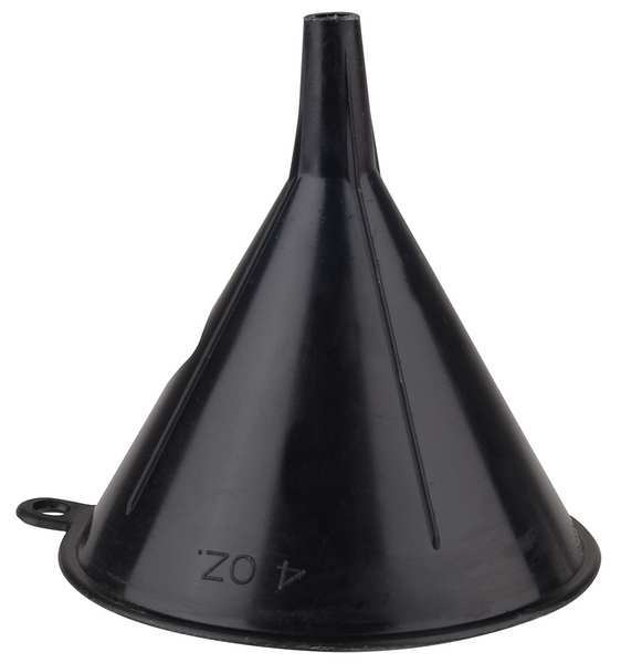 Funnel King Polypropylene, 4 oz., 3", Black, 1/4" 32040