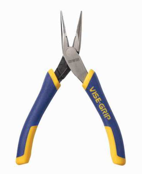 Irwin 5 1/4 in Vise-Grip Long Nose Plier, Side Cutter Pro Touch Handle LN5