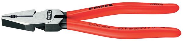 Knipex 7 1/4 in Linemans Plier High Leverage, Steel 02 01 180