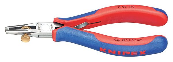 Knipex 5 1/2 in Wire Stripper 0.1 to 0.8mm 11 92 140
