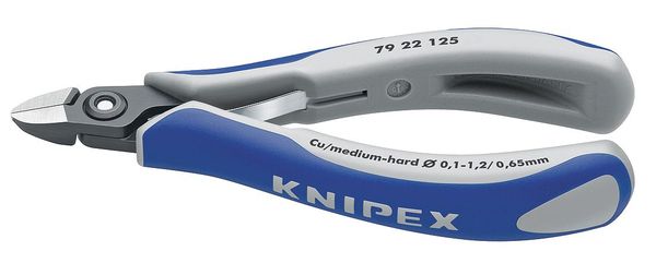 Knipex 5 in Precision Diagonal Cutting Plier Flush Cut Uninsulated 79 22 125