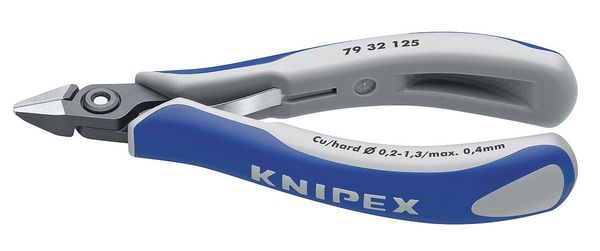 Knipex 5 in High Leverage Diagonal Cutting Plier Standard Cut Uninsulated 79 32 125