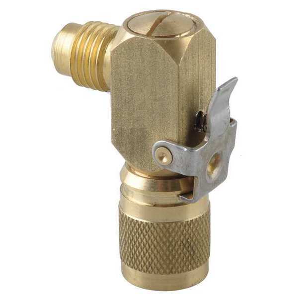 Zoro Select Quick Coupler, Low Loss, 1/4 In MxF, 90 Deg 10U327