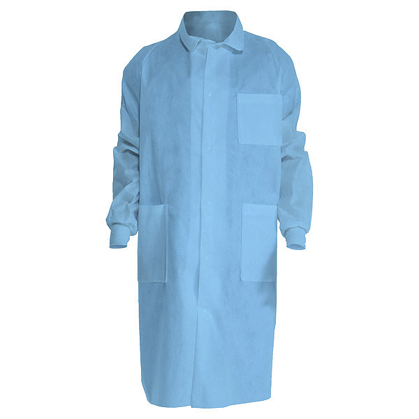 Kimtech Lab Coat, M, Blue, SMS, PK25 10046
