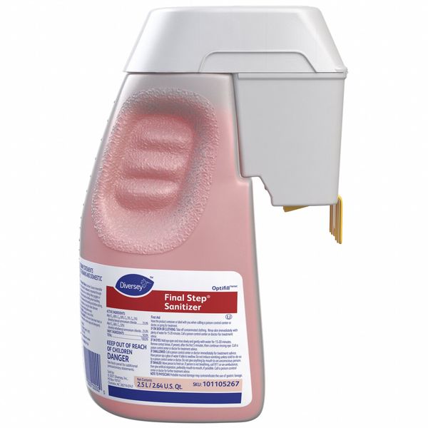 Diversey Sanitizing Rinse, Hand Wash, Bottle, 2.5L 101105267